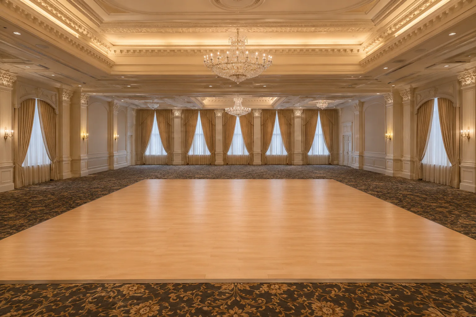 Empty classic ballroom